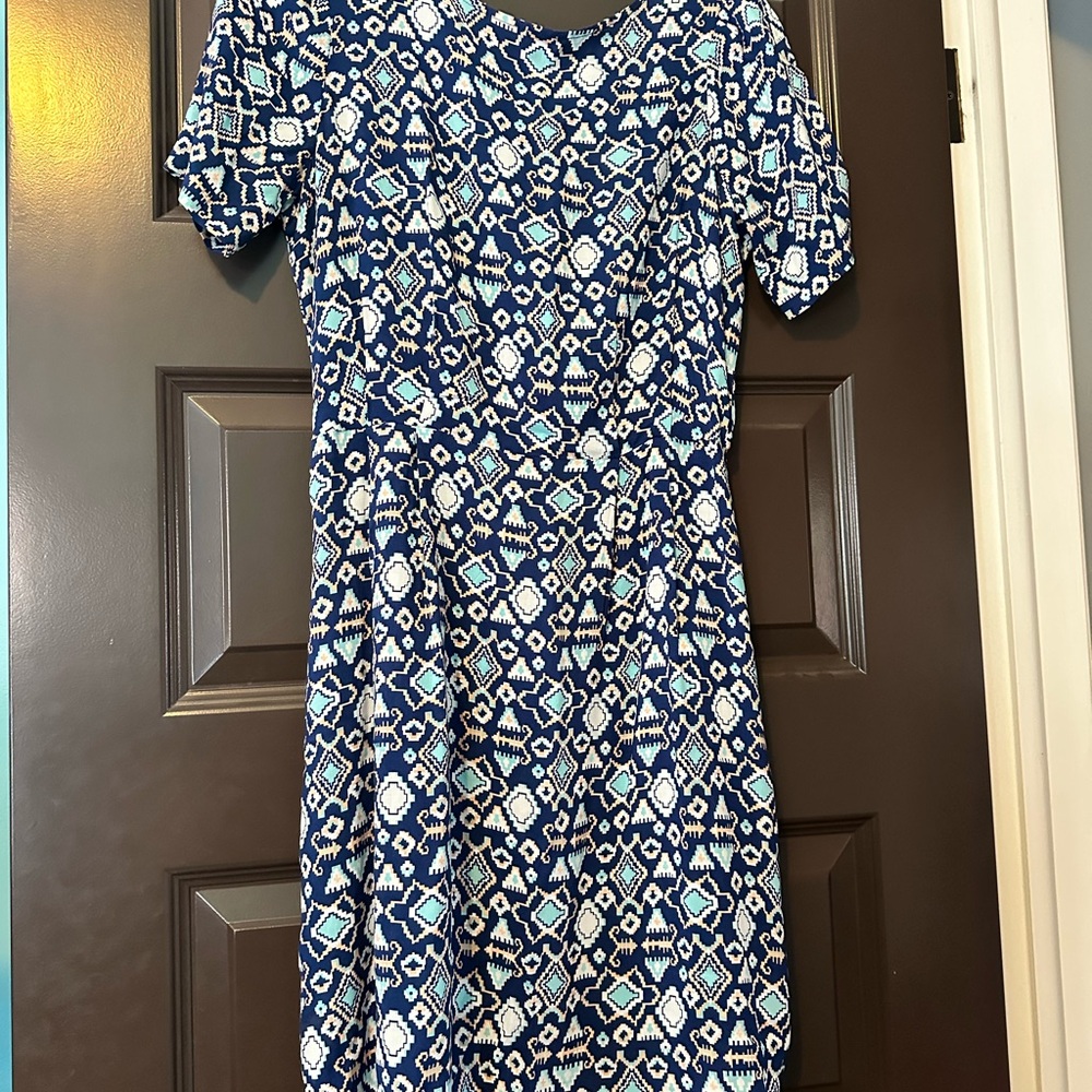 Blue Geometric Print Women’s Dress 👗 by Levi’s